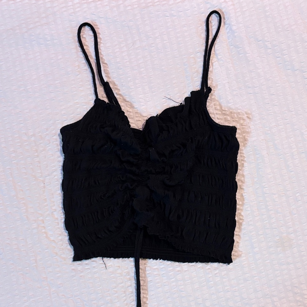 RUE21 black Ruched Women's Top
